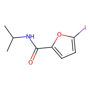 5-iodo-N-isopropylfuran-2-carboxamide structure