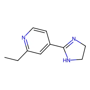 4-(4,5-dihydro-1H-imidazol-2-yl)-2-ethylpyridine structure