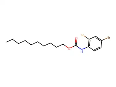 Decyl 2,4-dibromophenylcarbamate structure