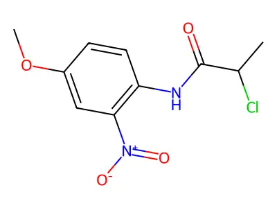 2-chloro-N-(4-methoxy-2-nitrophenyl)propanamide structure