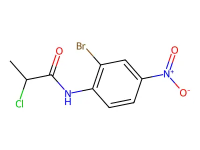 N-(2-bromo-4-nitrophenyl)-2-chloropropanamide structure