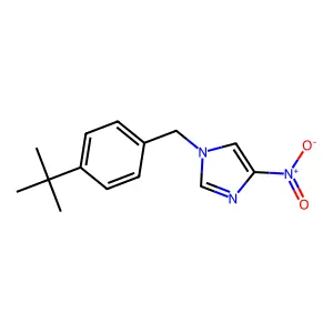 1-[4-(tert-butyl)benzyl]-4-nitro-1H-imidazole structure