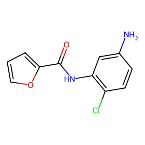 N-(5-氨基-2-氯苯基)呋喃-2-甲酰胺 structure