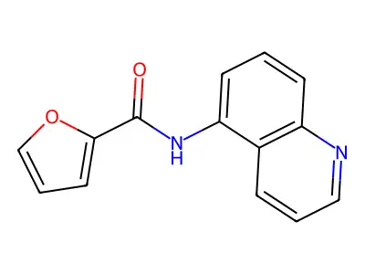 N-quinolin-5-ylfuran-2-carboxamide structure