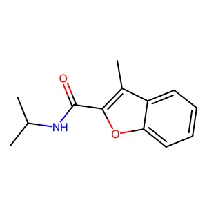 N-异丙基-3-甲基-1-苯并呋喃-2-甲酰胺 structure