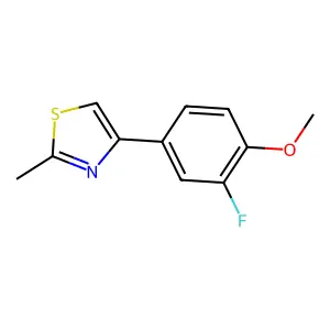 4-(3-Fluoro-4-methoxyphenyl)-2-methyl-1,3-thiazole structure
