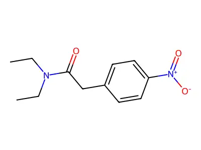 N,N-diethyl-2-(4-nitrophenyl)acetamide structure