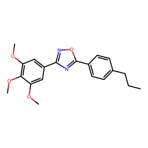 5-(4-Propylphenyl)-3-(3,4,5-trimethoxyphenyl)-1,2,4-oxadiazole structure