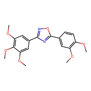 5-(3,4-Dimethoxyphenyl)-3-(3,4,5-trimethoxyphenyl)-1,2,4-oxadiazole structure