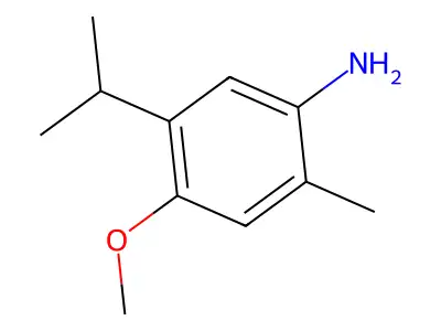 5-异丙基-4-甲氧基-2-甲基苯胺 structure