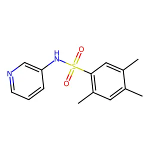 2,4,5-trimethyl-N-pyridin-3-ylbenzenesulfonamide structure