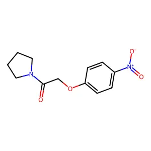 1-[(4-Nitrophenoxy)acetyl]pyrrolidine structure