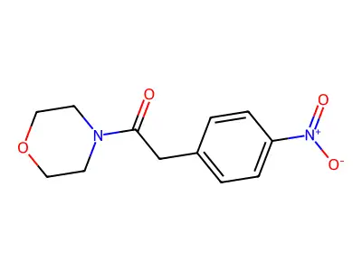 1-(4-Morpholinyl)-2-(4-nitrophenyl)ethanone structure