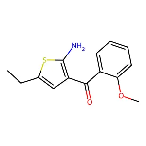 (2-Amino-5-ethylthiophen-3-yl)-(2-methoxyphenyl)methanone structure