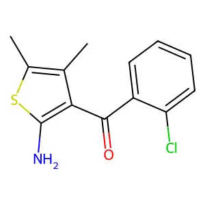 (2-Amino-4,5-dimethylthiophen-3-yl)(2-chlorophenyl)methanone structure