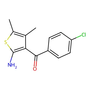 (2-Amino-4,5-dimethylthiophen-3-yl)(4-chlorophenyl)methanone structure