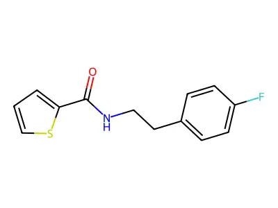 N-[2-(4-氟苯基)乙基]噻吩-2-甲酰胺 structure
