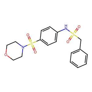 4-[(4-{[Benzylsulfonyl]amino}phenyl)sulfonyl]morpholine structure