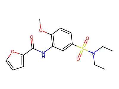 N-[5-(diethylsulfamoyl)-2-methoxyphenyl]furan-2-carboxamide structure