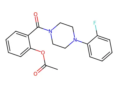2-{[4-(2-Fluorophenyl)piperazinyl]carbonyl}phenyl acetate structure