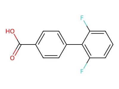 2',6'-Difluorobiphenyl-4-carboxylic acid structure