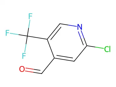 2-Chloro-5-(trifluoromethyl)-pyridine-4-carboxaldehyde structure