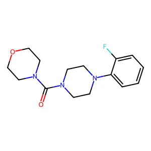 4-[4-(2-Fluorophenyl)piperazine-1-carbonyl]morpholine structure