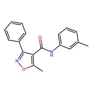 5-methyl-N-(3-methylphenyl)-3-phenyl-1,2-oxazole-4-carboxamide structure