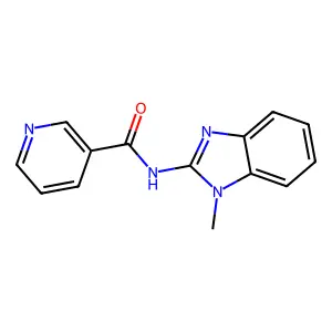 N-(1-Methyl-1H-benzoimidazol-2-yl)-nicotinamide structure