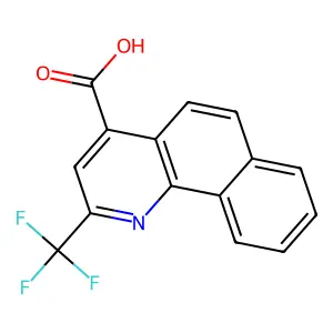 2-(Trifluoromethyl)benzo[h]quinoline-4-carboxylic acid structure