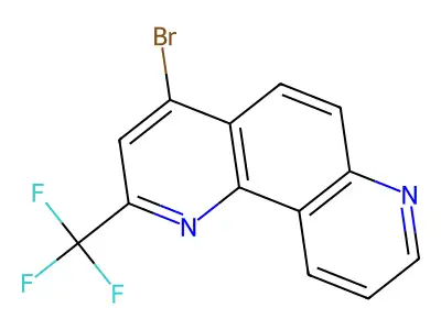 4-Bromo-2-(trifluoromethyl)-1,7-phenanthroline structure