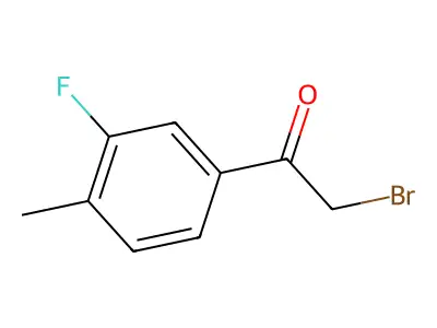 2-Bromo-1-(3-fluoro-4-methylphenyl)ethan-1-one structure
