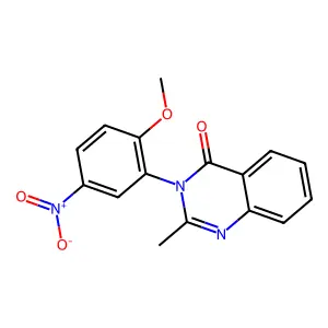 3-(2-Methoxy-5-nitrophenyl)-2-methyl-4(3H)-quinazolinone structure