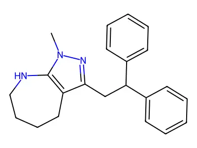 3-(2,2-Diphenylethyl)-1-methyl-1,2,4,5,6,7-hexahydropyrazolo[3,4-b]azepine structure
