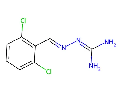 2-[(2,6-二氯苯基)亚甲基氨基]胍 structure