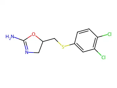 2-Oxazoline, 2-amino-5-((3,4-dichlorophenyl)thiomethyl)- structure