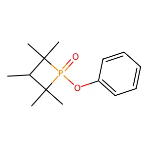 Phosphetane, 2,2,3,4,4-pentamethyl-1-phenoxy-, 1-oxide structure