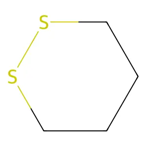 Trithiacyclohexene structure