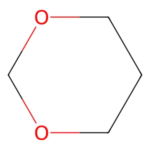1,3-二氧六环 structure