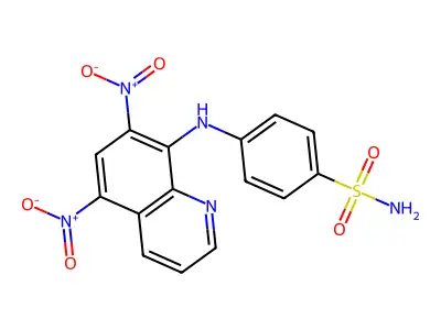 4-[(5,7-Dinitroquinolin-8-yl)amino]benzenesulfonamide structure