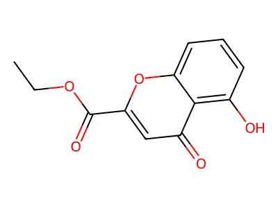 ethyl 5-hydroxy-4-oxo-4H-chromene-2-carboxylate structure