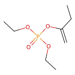 Diethyl 1-ethylvinyl phosphate structure