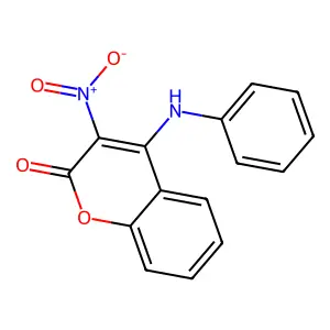 Coumarin, 4-anilino-3-nitro- structure