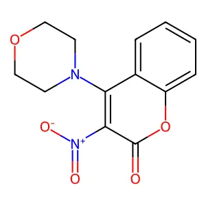 Coumarin, 4-morpholino-3-nitro- structure