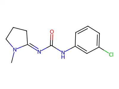 1-m-Chlorophenyl-3-(1-methyl-2-pyrrolidylidene)urea structure