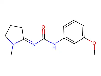 1-(m-Methoxyphenyl)-3-(1-methylpyrrolidin-2-ylidene)urea structure
