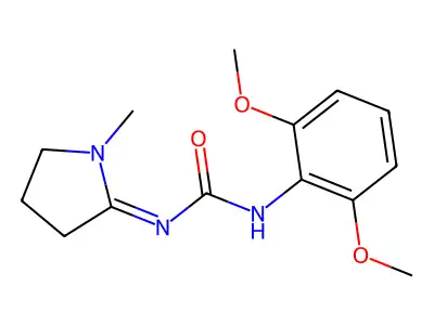 1-(2,6-Dimethoxyphenyl)-3-(1-methylpyrrolidin-2-ylidene)urea structure
