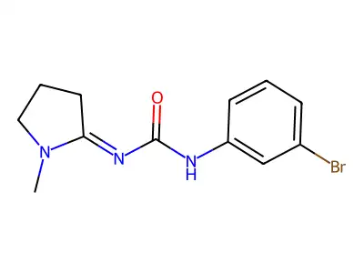 1-(m-Bromophenyl)-3-(1-methylpyrrolidin-2-ylidene)urea structure
