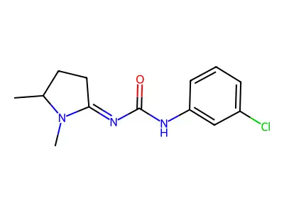 1-(m-Chlorophenyl)-3-(1,5-dimethylpyrrolidin-2-ylidene)urea structure
