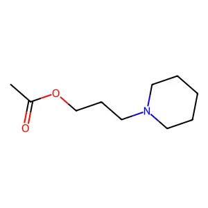 3-(1-Piperidinyl)propyl acetate hydrochloride structure